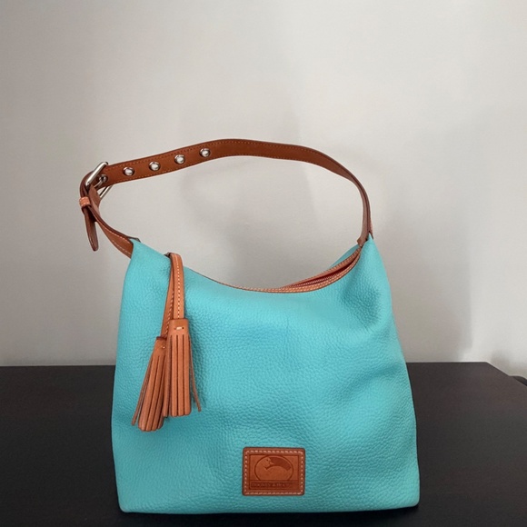 Dooney & Bourke Patterson Paige Sac Hobo Shoulder Bag Calypso Turquoise - Picture 3 of 16